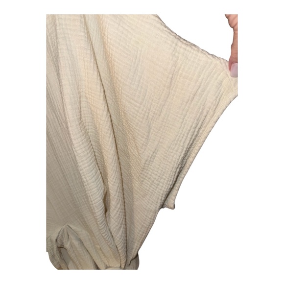 Suunday Cotton Gauze Dolman Dress Eggnog XL - Picture 7 of 9